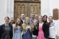 Izdales komanda projekta noslēguma dievkalpojumā Talsu luterāņu baznīcā 